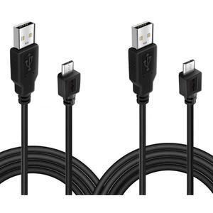 PS4 컨트롤러, 플레이 및 충전기 케이블 데이터 동기화 코드, 플레이스테이션 4 컨트롤러 엑스박스 원 컨트롤러와 호환되는 BATSOEY 2 팩 10피트 충전