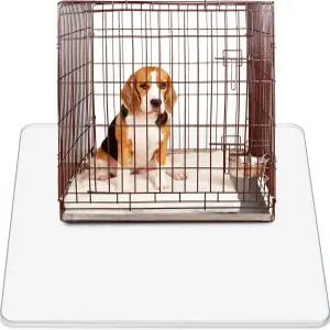 Cinnvoice 언더독 상자 매트 PVC 언더 케이지 애완동물 바닥 보호대 48 x 인치 방수 새장 라이너 세척 가능