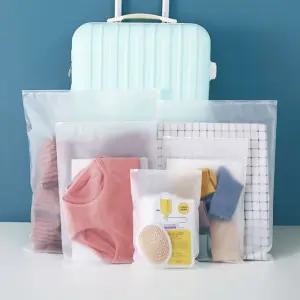 반투명 방수 해외 여행 지퍼백 고급형 4호 필수템 캐리어 짐싸기 가방 파우치 옷 정리 여행용 소분 백 용품