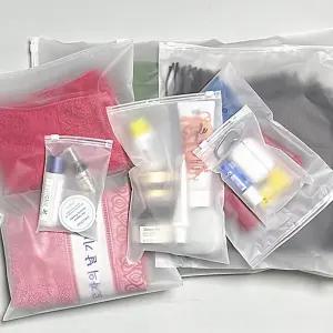 반투명 방수 해외 여행 지퍼백 일반형 4호 필수템 캐리어 짐싸기 가방 파우치 옷 정리 여행용 소분 백 용품