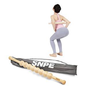 SNPE 사이프러스 우드 스틱 웨이브그립 8 - 간편한 사용을 위한 완벽한 마사지 도구 편리한 그립으로 목, 어깨, 등의 긴장을 하고 휴대성의 이점을 더합니다