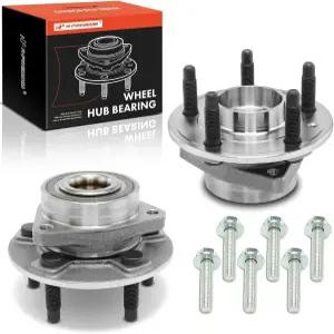 A-프리미엄 2 x 앞바퀴 베어링 및 볼트 5-러그가 장착된 허브 어셈블리 쉐보레 GMC 뷰익 캐딜락 사브