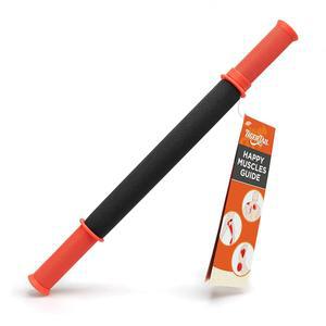 타이거 테일 18인치 마사지 스틱 휴대용 롤러, 핸드헬드, 딥 티슈 폼 바디 및 근막 릴리스 도구, 다리, 목, 종아리, 허벅지, 정강이 등, 오리지널 18, 미국산