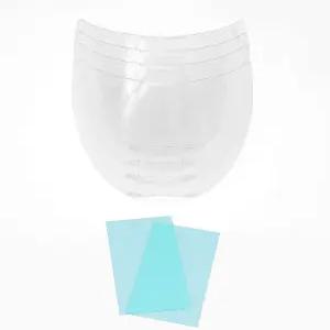 ANDELI 탄소 섬유 용접 헬멧 ADLDA900VL용 대형 뷰잉 스크린 외부 교체 렌즈 4개와 내부 2개