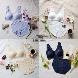 인견블렌디드 프리컷 레이스 브라팬티 4세트