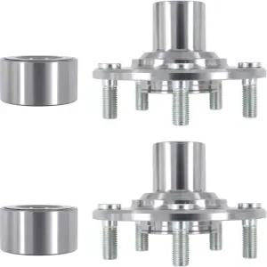 2012년 2013년 2014년 시빅용 ApplianPar 2Pcs 앞바퀴 허브 및 베어링 키트