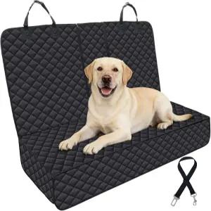 JSTHT 도그 시트 커버 100 방수 벤치 프로텍터 스크래치 방지 논슬립 내구성 소프트 펫 뒷좌석 자동차 트럭