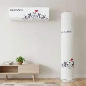 [에이치플러스몰]bns 에커 투인원 에어컨커버세트 벽걸이에어컨커버 에어컨