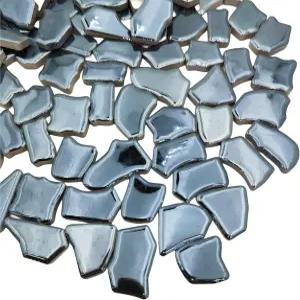 0.78 -1.57 불규칙 세라믹 모자이크 타일 가정용 장식용 1.1LB 조각 DIY 공예 접시 화분 컵 제작