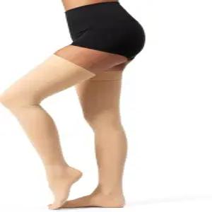 허벅지 고압착 양말 남성용 20-30mmHg 폐쇄 발가락 압박 스타킹 정맥류 부종 DVT용