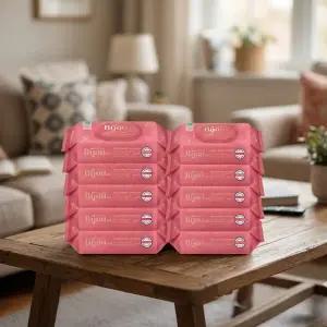 모나리자 비쥬 코랄 캡형 물티슈 70매 x 10팩