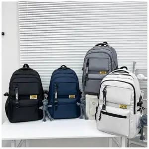 대학생 직장인 백팩 남성 여자 가죽 방수