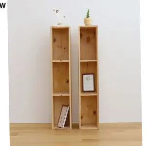 책장 삼나무슬림 DIY 3단 선반 가구 수납장