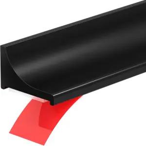 Zehiels 39인치 샤워 임계값 워터 댐 자동 접착 실리콘 배리어 스토퍼 도어 하단 씰 스트립 스플래시 가드