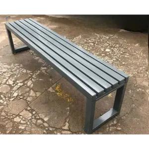 야외용 의자 공원 벤치 스텐 대기 철제 1m 카페