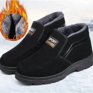 남자 털신 발열 실내화 방한 겨울 슬립온