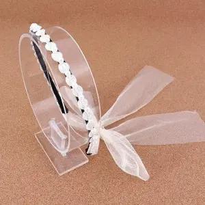 [아랑로랑] 안나진주리본 머리띠 하드형