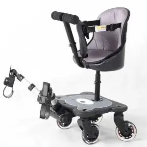유모차 보조의자 라이더 둘째 의자 보조 페달 연결