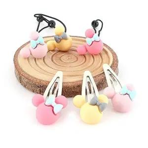 [아랑로랑] 무광통통마우스헤어방울똑딱핀(1+1)