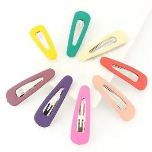 [아랑로랑] 무광삼각 똑딱핀 헤어핀