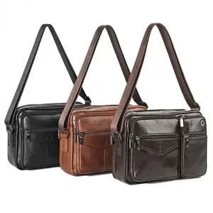 가죽 남자 핸드백 직장인 숄더백 크로스백