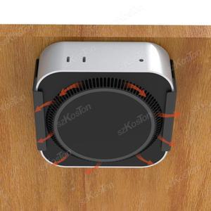 호환 2024 Mac 미니 M4 데스크탑 컴퓨터 모니터 홀더용 스탠드 아래 Pro PC 액세서리 공간 절약형 브래킷