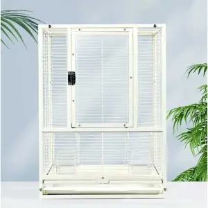 대형 새장 3단 철제 이동식 케이지 앵무새 선반