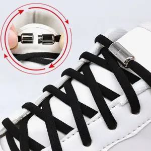 [에이치플러스몰]매듭없는 원터치 운동화 구두 신발끈 정리 클립 자석