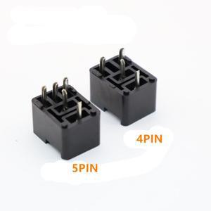10 세트 - PCB 자동 릴레이 소켓 4핀 5핀 홀더 터미널