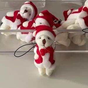 [셀러허브]테디베어 성탄절 크리스마스 테디베어 귀여운 소품샵 인형 키링 열쇠고리 차키 (S35130645)