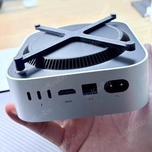 호환 2024 Mac 미니 M4 데스크탑 컴퓨터 높이기 스탠드 전원 버튼 Pro PC용 3D 인쇄 액세서리