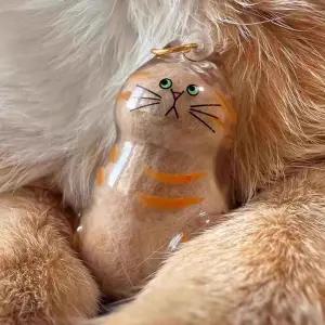 [셀러허브]고양이 털 키링 보관 털뭉치 캡슐 반려동물 스톤 추억 추모 펫로스 유골 유 (S38963142)