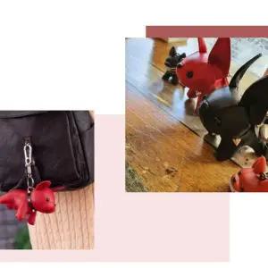 [셀러허브]VDG 가죽 봉제 키링1+1 (키링2+고급케이스+D고리+케이블드롭) (S40830174)