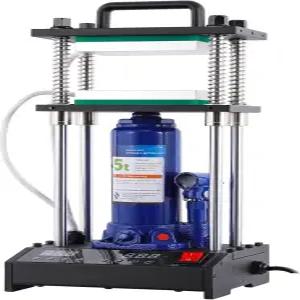 5톤 휴대용 유압 열 프레스 기계 4.99 x 2.99 인치 듀얼 온도 컨트롤러 LED 스크린 포함 히팅 플레이트