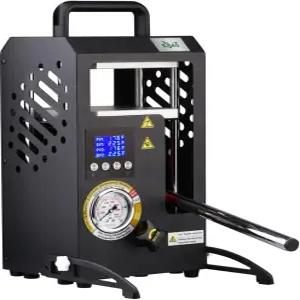 듀얼 히팅 플레이트가 장착된 10톤 유압 열 프레스 기계 6x6인치 10T 스마트 LCD 스크린이 휴대용 수동