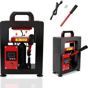 LCD 화면이 있는 5톤 열 프레스 기계 2.3 x 4.7 인치 듀얼 히팅 플레이트