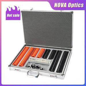 Nova 광학 시험 렌즈 세트 검안 림 케이스 키트 플라스틱 링 알루미늄 박스 프레임 포함 266 개