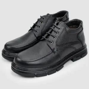 남자 워커 방한 인조 퍼 소가죽 겨울 구두