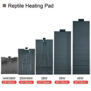 파충류 히팅매트 5-78W 온도 10단계 조절 거북이 어항 사육장용 미국 EU 영국 호주 일본 플매트 카펫 러그