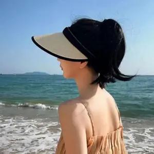 [와인앤쿡] 휴대간편 돌돌이 라탄 썬캡