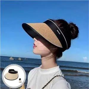 [와인앤쿡] 휴대용 라탄 돌돌이 썬캡