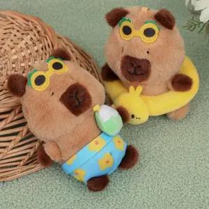 [셀러허브]썸머 하와이안 카피바라 인형키링 / 귀여운 봉제 열쇠고리 (S33267554)