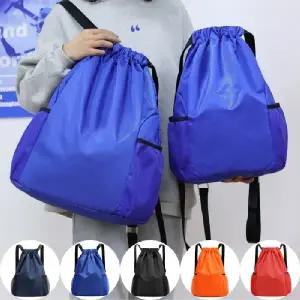 스트링백 아웃도어 남여공용 여행용 가방 포켓 스트링 방수 백팩 중형 대형