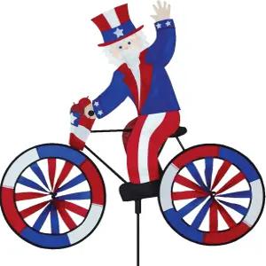 자전거 스피너 삼촌 샘 30인치 - 패트리어트 아메리카나 디자인 내후성 야외 장식 파티오 야드 정원을 위한