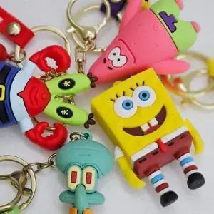 [셀러허브]키링 뚱이 피규어 캐릭터 스트랩 네모바지 4Colors 스폰지밥 (S37693267)