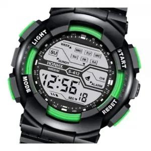 [셀러허브]HONHX 전자시계 군대준비물 방수 그린 밀리터리시계 (S37698601)