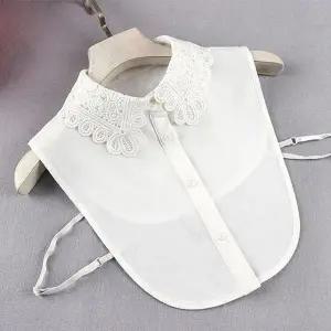 [셀러허브]레이어드 플라워 카라 자수 이너셔츠 넥케이프 페이크 (S37707221)