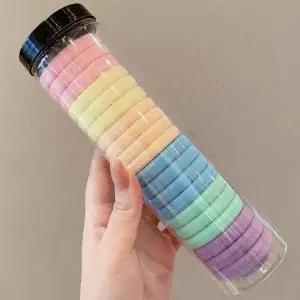 [셀러허브]데일리 머리끈 20P 파스텔 머리고무줄 무매듭 헤어끈 (S37720591)