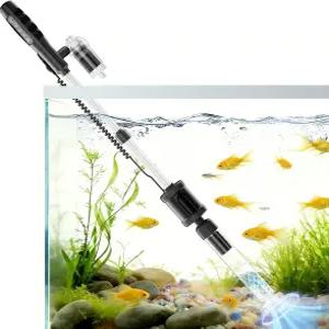 AKKEI 아쿠아리움 진공 자갈 청소기 핸들 제어 8 in 1 다기능 36W 전기 어항 자동 물 교환 모래 세척 순환
