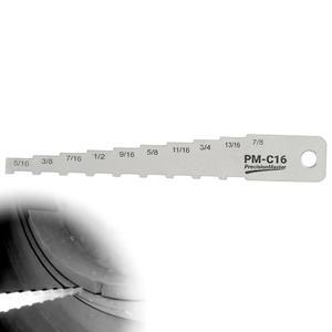 DCOMA 포켓 테크 게이지 u2013 16ths 브레이크 패드 두께 게이지, 측정 도구, 라이닝 및 드럼 마모를 위한 2-in-1 테크니션 스테인리스 스틸 휠 제거 필요 없음